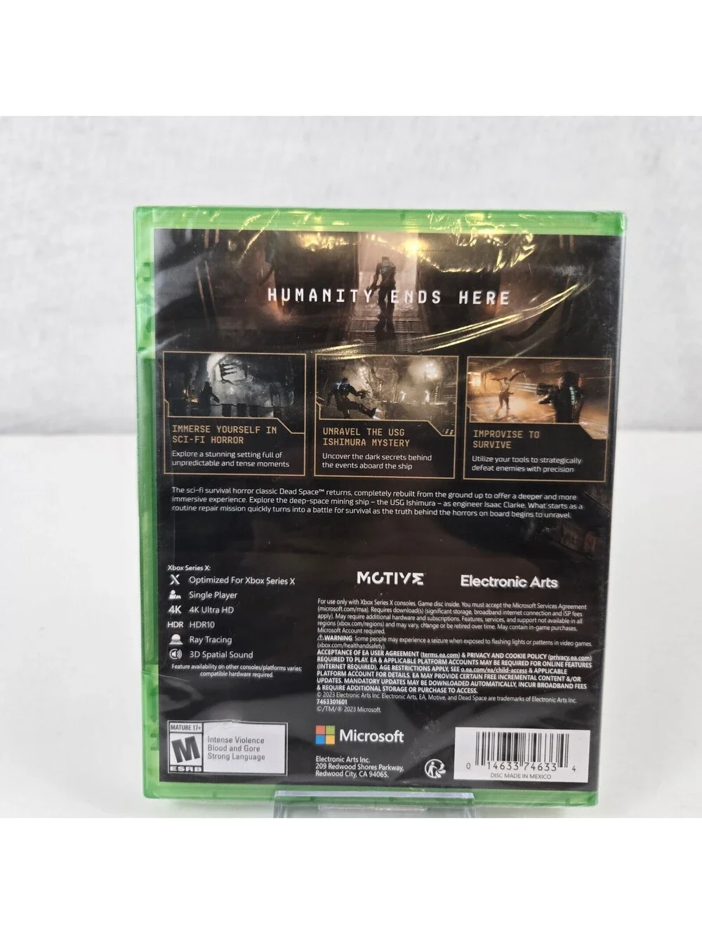 Electronic Arts Dead Space Xbox Series X Game M Rated Sci-Fi Horror Survival